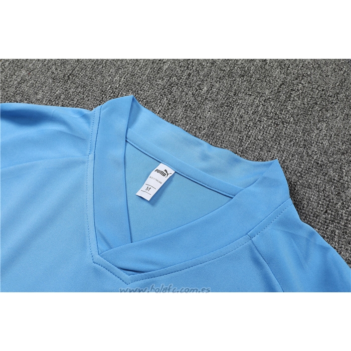 Chandal del Manchester City Manga Corta 2022-2023 Azul - Pantalon Corto